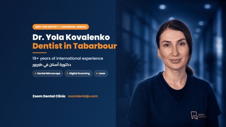Dr. Yola Kovalenko, dentist in Tabarbour | guide by Zoom Dental Clinic in Tabarbour