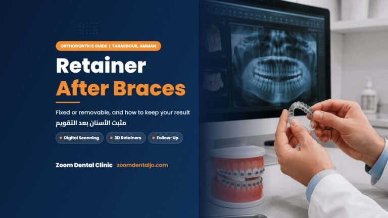 Retainer after braces | guide by Zoom Dental Clinic in Tabarbour
